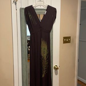 Brown maxi dress